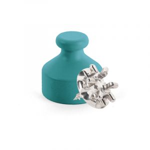 L'attachante - Kit de Fixation : Vis placo Longueur 16 mm Alu + Suspension classique Bleu canard