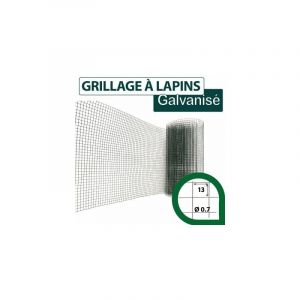 Grillage Soudé Vert - Maille Carrée 13mm - Longueur 10m - 1 mètre