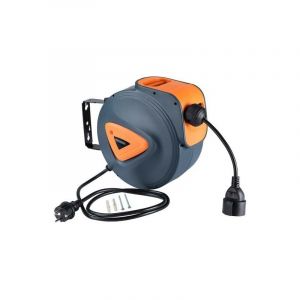 Le Poisson Qui Jardine - Enrouleur automatique de c&agrave;ble &eacute;lectrique 15m de rallonge &eacute;lectrique de qualit&eacute;