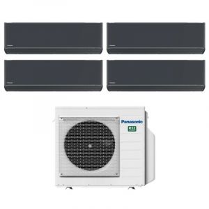 Panasonic Quadri Split r&egrave;versible Air Conditioner Series Etherea Dark 7+7+7 with CU-4Z68TBE R-32 Wi-Fi Integrated Colour Graphite Grey 7000+7000+7000
