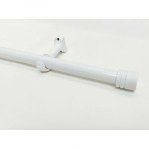 Tringle &agrave; Rideaux en Bois, &oslash; 28 mm, Kit Tringle &agrave; Rideaux Complet Avec Embouts et Supports, Longueur et Couleurs au Choix - Longueur 1.80 m - Embout