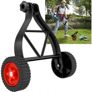 Ej.life - Roue de support de tondeuse, 25 à 28 mm, pour débroussailleuse, coupe-bordures et tondeuse à gazon