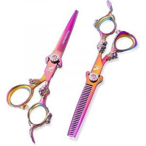 6 pouces robinet ciseaux de coupe de cheveux ciseaux de coiffure ciseaux de coiffure professionnel ciseaux de coiffure ensemble ciseaux &agrave; effiler