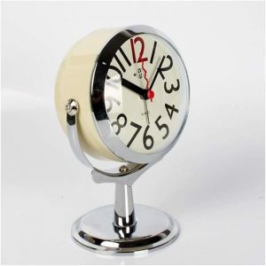 horloge murale horloge de table pour salon d&eacute;cor chambre salle de bains petites horloges de table r&eacute;veil analogique &agrave; piles muet ne coche pas moderne