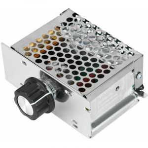 Gradateur de moteur 220 V, r&eacute;gulateur de tension AC 4000 W, variateur de vitesse de moteur, plage de tension r&eacute;glable de moteur bross&eacute; 10 V &agrave; 220 V