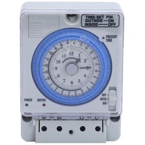 Horloge quotidienne analogique Commutateur de minuterie m&eacute;canique Commutateur d'heure,Horloge Piscine