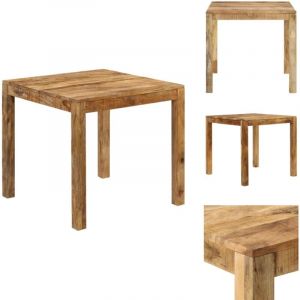 Vidaxl - Table à manger Bois de manguier massif 82x80x76 cm - Table De Salle à Manger - Tables De Salle à Manger - Table De Salle à Manger En Bois