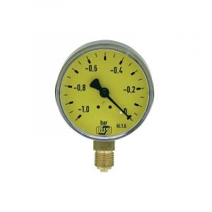Vacuometre sans amorti glycerine -1 - 0 bar 63 mm 1/4' dessous'