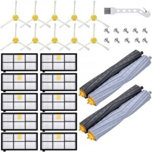 Kit Pices accessoires pour Aspirateur iRobot Roomba Serie 800 900 850 860 861 865 866 870 871 875 876 880 886 890 891 895 896 960 965 966 970 971 974