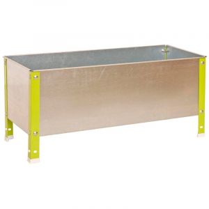 SimonRack Potager Urbain Métallique 410x1200x400 mm, 150 L, Jardinière Extérieure Résistante Vert/Galvanisé – Simon Garden