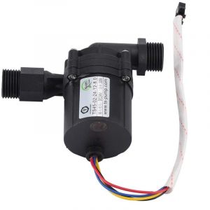 Rubberskin Mini Pompe &agrave; Eau DC sans Balai, Pompe DC &agrave; Circulation d'eau r&eacute;glable 24/12V pour l'&eacute;nergie de l'air, Chauffe-Eau, Fontaine, Petit &eacute;tang &agrave;