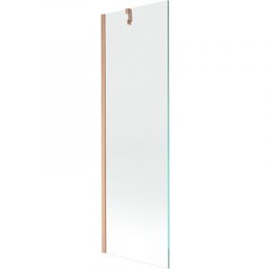 Next paroi de baignoire 1-volet 60 x 150 cm, transparent, cuivre brossé - 895-060-000-00-00-65 - Mexen