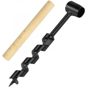 Beijiyi - Tarière Manuelle à Main,Tarière Manuelle pour Travail du Bois Portable Polyvalent Foret Hélicoïdale pour Le Camping, l'extérieur, la