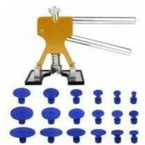 Kit débosselage Ventouse, debosselage carrosserie sans Peinture, avec dellenheber doré et 18 pièces adhésives, pour Les camions/Auto/Moto/Corps/Porte