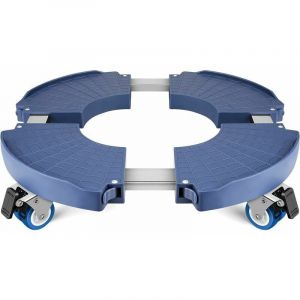 Ensoleille - Porte Plante a roulettes, Support Plante 40-58cm Réglable pour Pot de Fleur Pied de Parasol - Plateau Roulant pour Intérieur à