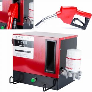 Pompe diesel auto-amor&ccedil;ante 550 W - Pompe &agrave; carburant - 60 L/min - Arr&ecirc;t automatique - Pistolet &agrave; mazout - Pompe &agrave; huile diesel - Avec tuyau diesel