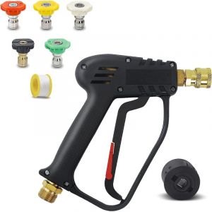 4000 PSI Pistolet pour Nettoyeur Haute Pression avec connecteur Schlauch M22 14MM, connecteur Rapide Nilfisk, Panneau de Pistolet de Lavage