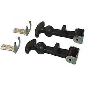 Boucle de capot, deux ensembles, attache de capot en acier inoxydable, boucle &eacute;lastique amortissante en caoutchouc