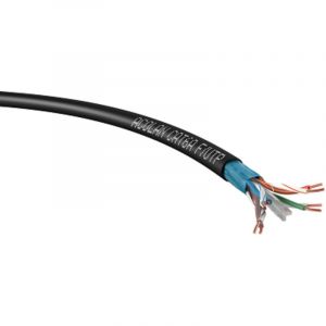 Acome - cable r&eacute;seau - cat&eacute;gorie 6a - utp - ext&eacute;rieur - lsoh-fr - 4 paires - couronne de 200 m&egrave;tres - noir - dca r7690arb200