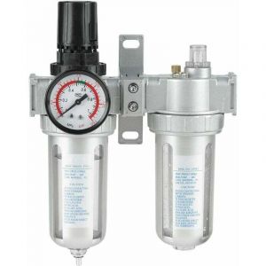 Filtre r&eacute;gulateur lubrificateur pour air comprim&eacute;,R&eacute;gulateur de filtre de compresseur d'air, r&eacute;gulateur de filtre &agrave; air comprim&eacute; Combo Pi&egrave;ge &agrave;