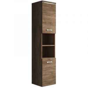 Badplaats - Colonne de salle de bain Paso 160 cm Chene Marron