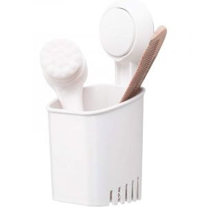 Porte Brosse &agrave; Dents Ventouse sans Per&ccedil;age & R&eacute;utilisable 1 Seconde d'Installation Porte Gobelet Rotation &agrave; 360&deg; Imp&eacute;rable Support pour Carrelage