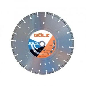 Golz - g&ouml;lz - Disque diamant LCA65, coupe &agrave; sec ou &agrave; eau - pour scie &agrave; sol ou d&eacute;coupeuse - &oslash; 350 mm / al&eacute;sage 25.40 mm