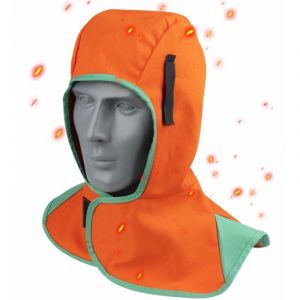 Cagoule Soudure R&eacute;sistante &agrave; la Chaleur S&eacute;curit&eacute;, Capuchons de Soudage Ignifuges et Lavables, Capuche de Soudure, Chapeau de Protection pour Fer &agrave;