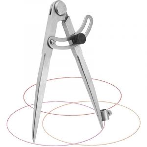 Compas Menuisier 20 cm Compas Menuisier Professionnel en Acier au carbone Compas Grand Diamètre pour Cercles de Dessin, Menuiserie, Travail Du Métal