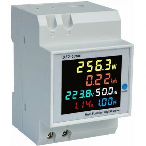 Nazalus-Vente chaude-Indicateur de consommation d'&eacute;nergie D52-2066 Compteur de wattheure intelligent domestique monophas&eacute; Compteur de wattheure