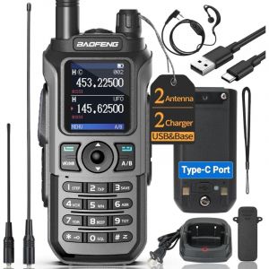 Baofeng Radio Ham Radio UV-21R Dual Band Ham Radio Portable Long Range Radio bidirectionnelle pour adultes 5RM Walkie Talkies rechargeables K5Plus