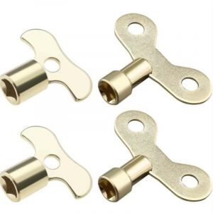 4pcs Cl&eacute; de Robinet Cl&eacute; de Vanne de Radiateur 6mm 7mm Cl&eacute;s d'ouverture Carr&eacute;es Bouton , XU,d'eau Interrupteur Cl&eacute; Multifonctionnelle Outil de