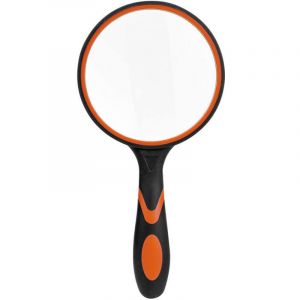 Aiperq Grande loupe de lecture en verre pour livres scientifiques, journaux, lecture, insectes, passe-temps, observation de qualit&eacute; sup&eacute;rieure,Noir