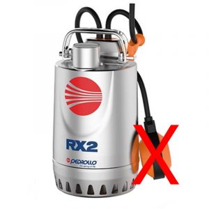 Pedrollo - rx 2 Pompe de relevage vide cave 400V Inox eaux pluviales 0,37kW &eacute;vacuation sans flotteur caves