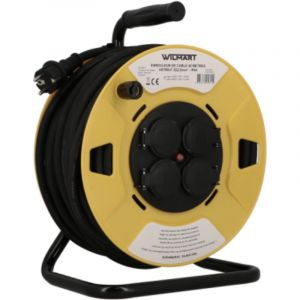 Enrouleur de c&acirc;ble H07RN-F 40m-3g2,5mm&sup2; - IP44 ECO - WILMART - 40 m