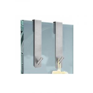 Lablanc - Crochet Pour Paroi de Douche,2 Pièces Crochet de Porte en Verre,Crochet de Douche en Acier Inoxydable,Crochets de Porte en Verre Pour