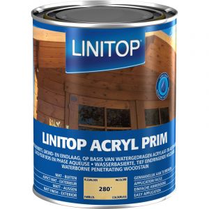 Owatrol - Lasure d'impr&eacute;gnation pour bois en phase aqueuse linitop acryl prim Ch&ecirc;ne Fonc&eacute; (li288) 5 litres