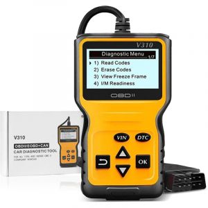 OBD2 Diagnostic Auto Valise Voiture, V310 Scanner Universel Lecteur Code Voiture, OBD Diagnostic Auto Multimarque, Outil de Diagnostic pour Tous Les