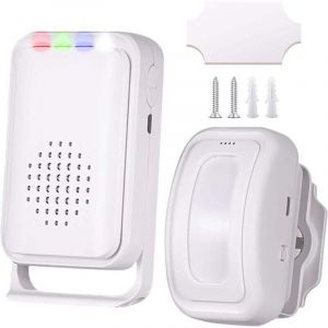 D&eacute;tecteur de mouvement Carillon porte pour entr&eacute;e magasin d'affaires, XU, Passage, Alarme Detecteur Mouvement, Exterieur sans Fil，Alarme Maison 1