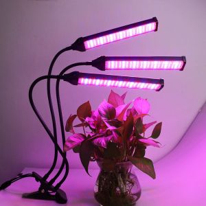 Lampe Horticole LED Lampe de Plante Lampe de Croissance Spectre Complet Lampe pour Plante 3 Heads Spectre Complet Lampe de Croissance pour Semis,