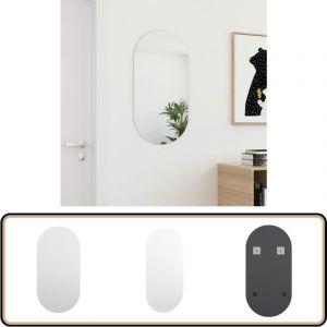 Vidaxl - Miroir 80x40 cm Verre - Miroir Mural - Miroir Moderne - Miroir Salle De Bain - Décoration Murale - Miroir Grand Format