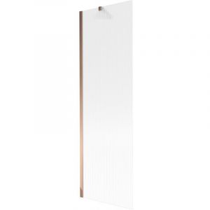 Next paroi de baignoire 1 volet 60 x 150 cm, rayures, or rose - 895-060-000-00-09-60 - Mexen