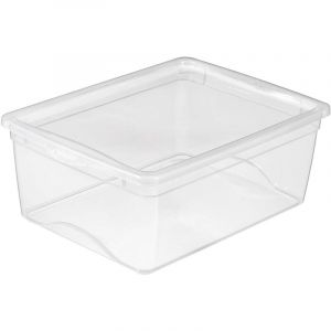 Boite de rangement avec couvercle Omega transparent 18 litres