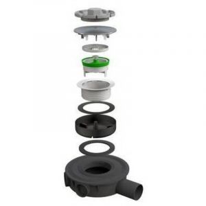 BONDE &Agrave; SYPHON POUR PLAQUES DE DOUCHE MOD&Egrave;LE SAVOISIENNE Dimensions : Diam&egrave;tre de vidange 50 mm