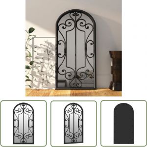 Miroir Noir 70x30 cm Fer pour utilisation à l'intérieur - Miroir Mural - Miroir Décoration - Miroir Design - Miroir Industriel - Miroir Vintage - The
