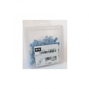 Te Connectivity - Cosse pr&eacute;isol&eacute;e bleue cuivre &eacute;tam&eacute; 1 &agrave; 2.6mm&sup2; bornage 3mm (boite de 100) pgc 2.5-3 Tyco