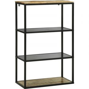 Vidaxl - Bibliothèque 70x35x110 cm en bois massif mangue brut
