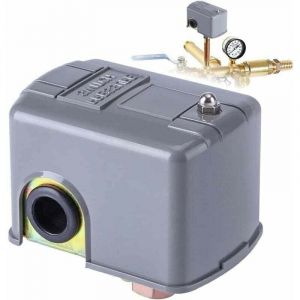 ZVD - Pressostat de pompe 40-60 psi, pressostat &agrave; ressort r&eacute;glable pour pompe &agrave; eau de jardin auto-amor&ccedil;ante &agrave; double injection