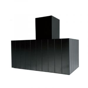 Hotte aspirante cube en inox bruni 80 cm