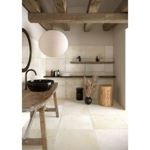 Stone By Stone - Grès cérame - trani - Avorio - 40x60 - Antidérapant - (1,2 m²)